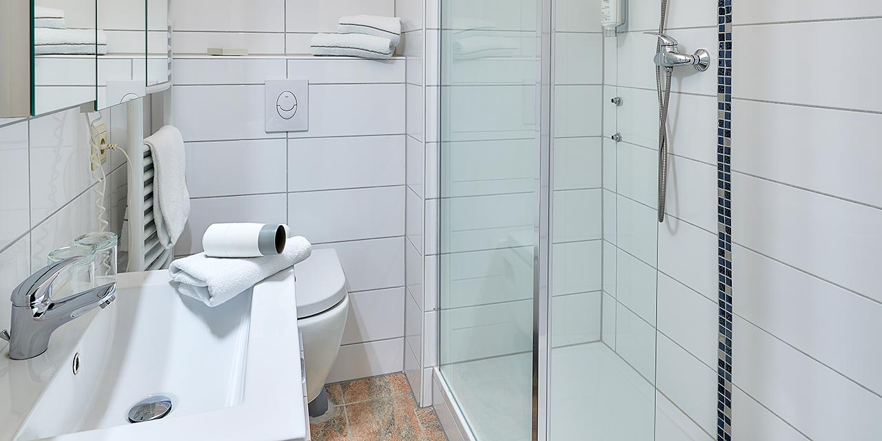 Bathroom with walk-in shower